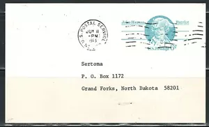 Year of 1973 US 6 Cent postal Card (Used) - Picture 1 of 2