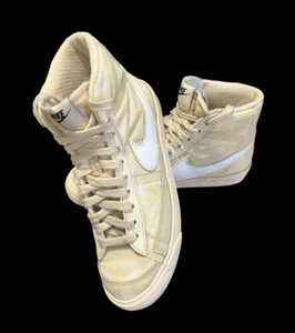 Nike Blazer Mid Yellow/Whit Tie Due Youth 6.5 Women’s 8 - Picture 1 of 5