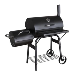 New Jumbuck™ BBQ Charcoal Smoker with Offset Side Box Outdoor Oven Portable Rack - Picture 1 of 2