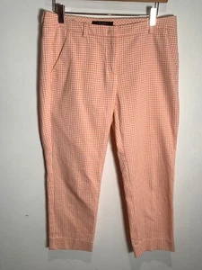 Max Mara Weekend trousers 10 VGC W32 L25 Slim Cigarette ankle capri peach - Picture 1 of 8