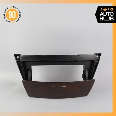 07-14 Mercedes W216 CL550 CL63 Center Console Command Head Unit Cover Wood OEM - Image 1 of 4