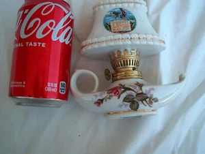 VTG KNOTT'S BERRY FARM PORCELAIN OIL LAMP - Picture 1 of 8