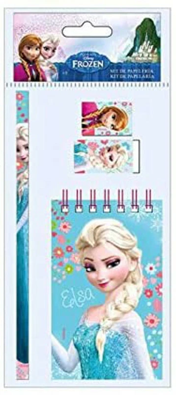 Schreibset 4 Teile Eiskönigin Frozen Anna Elsa Disney Bleistift Radierer Anspitz - Bild 1 von 1