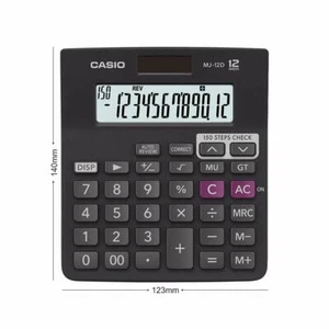 Casio MJ-12D MJ12D 150 Steps Check & Correct Desktop Calculator 12 Digit Display - Picture 1 of 6