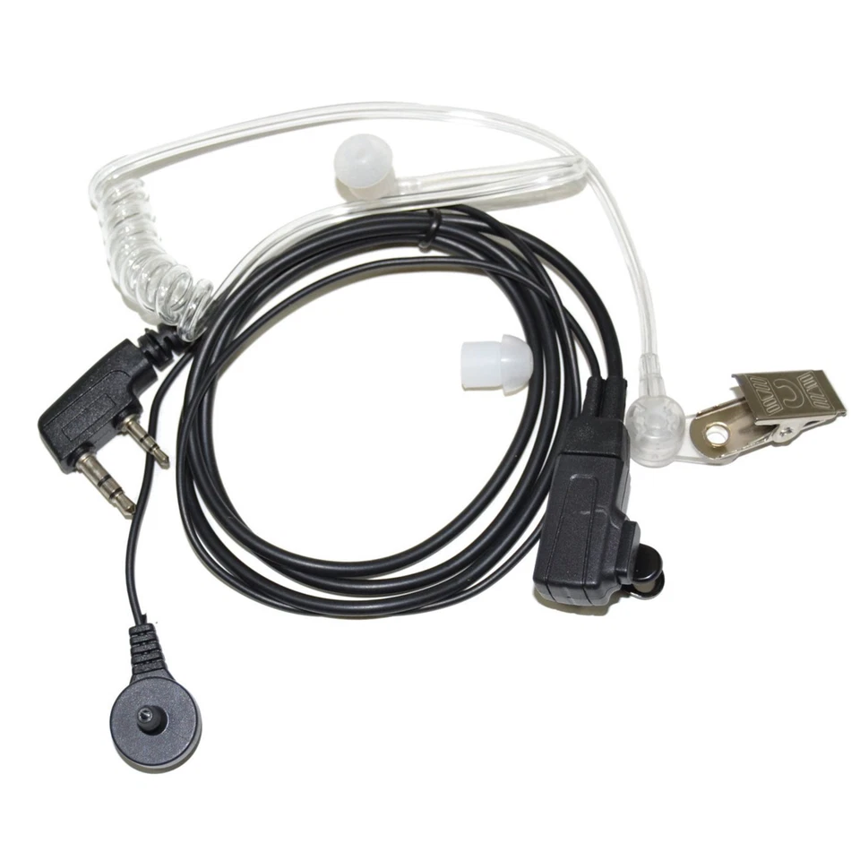 HQRP 2 Pin Auricular Micrófono para Kenwood TK-3360, TK-3400, TK-3402, TK-5220 - Image 1 of 4