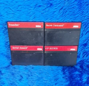 Four Game Bundle for SEGA MASTER SYSTEM Transbot Aerial Assault Secret Command - Imagen 1 de 6