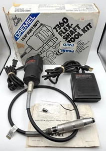 Dremel 7360 Kit 732 Heavy Duty Flex Shaft Tool, 221 Foot Pedal, 236 1" Handpiece - Picture 1 of 3