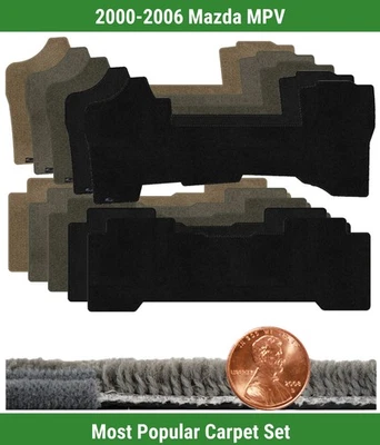 Juego de alfombrillas Lloyd Custom Ultimat para Mazda MPV 2000-2006 (2 piezas) #W81 Foto 1 de 4