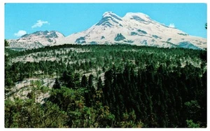 Iztaccihuatl Volcano Mexico Snow-Covered Panorama Vintage Postcard - Picture 1 of 2