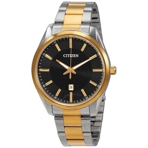 Citizen Mens Quartz Two-Tone Stainless Steel Black Dial Date Watch BI1034-52E - Picture 1 of 1