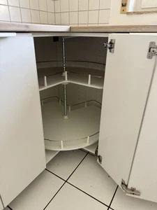 IKEA Küche Metod - Eckschrank mit Karussell 90x90 cm - Weiß - Wie neu - Bild 1 von 3