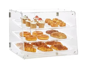 Gebäck Vitrine 3-stufig kommerzielle Arbeitsplatte Bäckerei Artikel-1189 - Bild 1 von 7