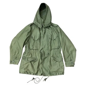 Vintage US Military Mans Field Coat Hood OG-107 M-1951 Medium Marines USMC 50s - Bild 1 von 16