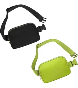 Frenou 2er Pack Bauchtasche (Glasgrün & Schwarz) - Bild 1 von 11