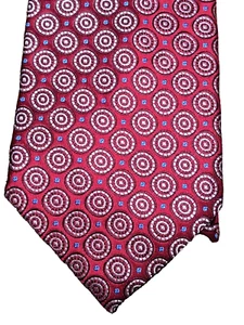 Corbata de seda Donald J. Trump Signature Collection barra de oro círculo republicano rojo - Imagen 1 de 7