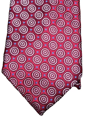 Corbata de seda Donald J. Trump Signature Collection barra de oro círculo republicano rojo Foto 1 de 4