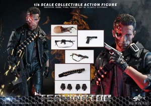 in stock FISH BONETOYS FB-Z006 1/6 The Terminator T800 Arnold Schwarzene 12" ! - Picture 1 of 8