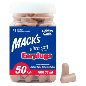 Mack's Ultra Soft Foam Ohrstöpsel, 50 Paar bequeme Ohrstöpsel - Bild 1 von 5