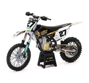New Ray 1:12 Husqvarna FC450 Bike Rockstar #27 Malcolm Stewart Supercross 58403 - Picture 1 of 2