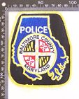 Vintage Baltimore County Police Dept Maryland Us Embroidered Uniform Patch Badge