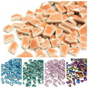 Jigsaw Ceramic Mosaic Tiles in a Choice of Colours - 100g - Picture 1 of 45