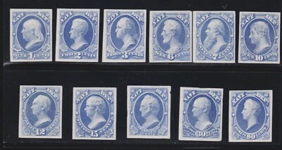 US O35P3-O45P3 Navy Department Official India Proofs VF-XF  SCV $225 (-03) - Image 1 of 2