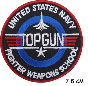 top gun embroidery patch iron sew on movie comic fashion badge cartoon - Picture 1 of 2