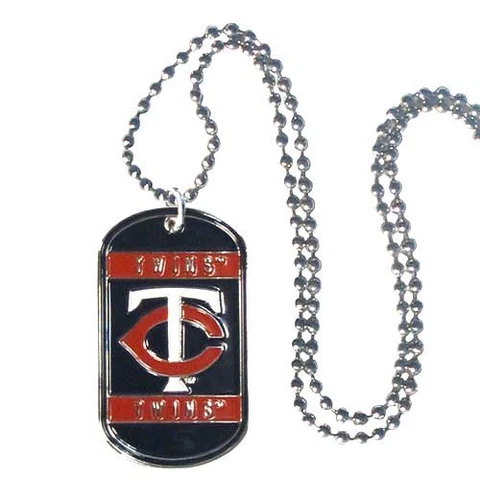 Minnesota Twins Metal Dog Tag Necklace MLB Licensed Baseball Jewelry Cover