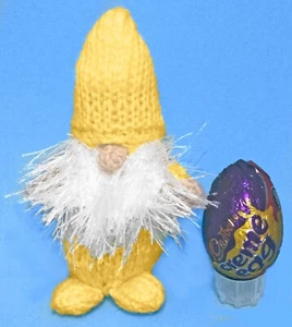 KNITTING PATTERN  - Easter Gonk Gnome chocolate cover fits Creme Egg - Picture 1 of 1
