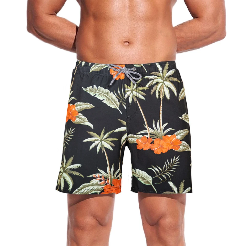 Hermosos bañadores gigantes para hombre de secado rápido de playa vacaciones trajes de baño pantalones cortos de tabla Foto 1 de 4