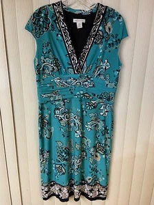 Liz Claiborne Women’s Dress, Size 14,Multicolored, Sleeveless, Knee Length, - Picture 1 of 11