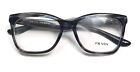 Prada VPR 24S UEQ1O1 Eyeglasses Glasses Crystal Gray Black Blue Mix 53mm 