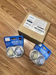 Set of 2 Packs Philips Avent Ultra Air Pacifier 0-6 Months NEW - Picture 1 of 3