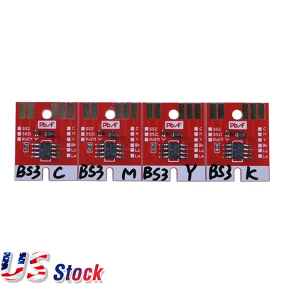 VING PARTS US Chip Permanent Set for Mimaki JV33 CJV30 BS3 Cartridge 4 Colors CMYK