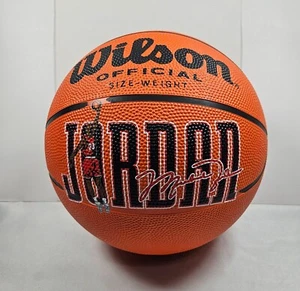 Vintage 1990's Michael Jordan Wilson Full Size Basketball Chicago Bulls HOF - Picture 1 of 6