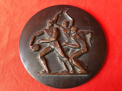 1980 JUEGOS OLÍMPICOS DE VERANO GRAN MEDALLA PLACA PREMIO MOSCÚ RUSIA BALONCESTO RARO Foto 1 de 4