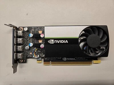 Used Nvidia Quadro T600 4GB GDDR6 4-port Mini-DisplayPort Graphics Card - Image 1 of 4