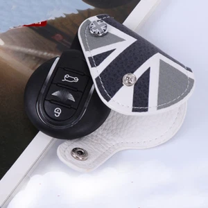 For MINI BRITISH ENGLAND Remote Key Fob Bag Leather Remote Car Case - Picture 1 of 10
