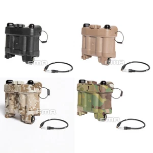 FMA Tactical PVS31 Helm Batterie Aufbewahrungskoffer Box mit Kabel IR Infrarot Strobe - Bild 1 von 15