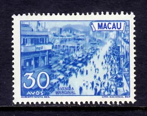 MACAU - SCOTT 346 - 1950 30a MARGINAL AVE BILDER - MH - SCV $ 28 - Bild 1 von 2
