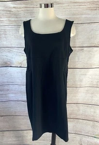 NEW YORK & COMPANY Etuikleid 18 Ponte Stretch Strick schwarz Nahtdetails Damen - Bild 1 von 4