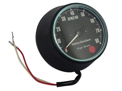 正品 Harley-Davidson Tachometer Sportster FXR XLH 红点 92051-75B 全新 — 第 1/2 张图片