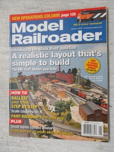 MODEL RAILROADER MAGAZINE JAN 2007 HO C-LINER BLACK RIVER JUNCTION BACKDROPS - Picture 1 of 2
