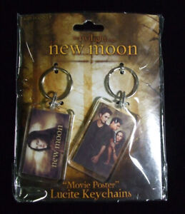 Twilight Saga New Moon Movie Poster Lucite Keychains NIP