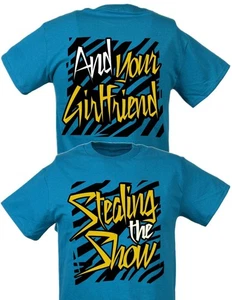 Camiseta para hombre Dolph Ziggler azul robando el espectáculo y tu novia - Imagen 1 de 6