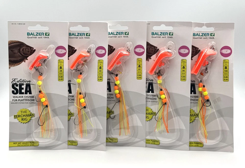 Balzer Edition Sea Walker Rig System Plattfisch Rot 28g - 100g Steef Meijers DA - Bild 1 von 3