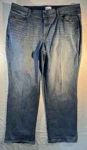 Lane Bryant Jeans Damen 28 blau High Rise Straight Denim Stretch helle Waschung - Bild 1 von 5