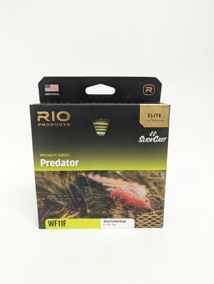 Rio Elite Predator Fly Line - WF11F - Olive/Yellow/Beige - 100ft Foto 1 de 2