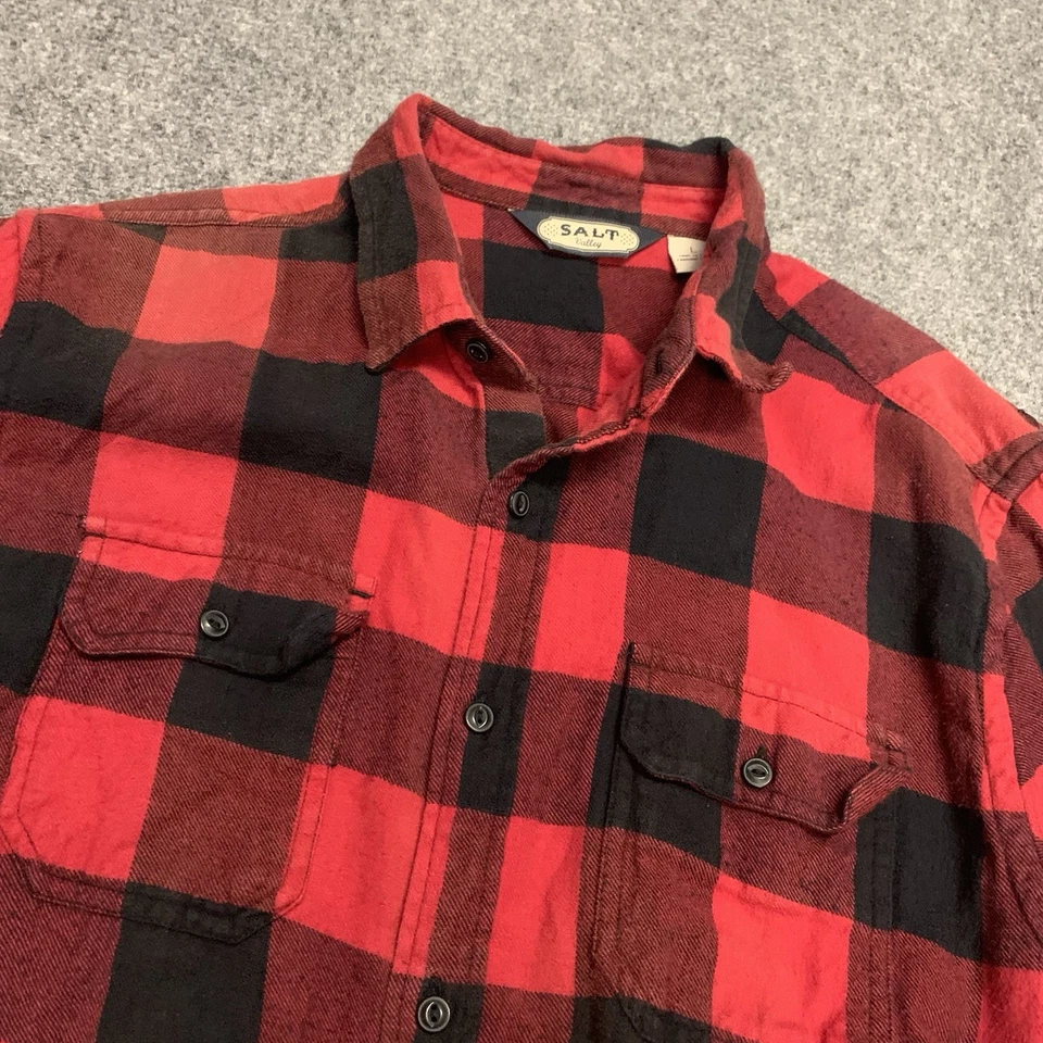 Salt Valley Western Shirt Mens Size Large Design Button Cowboy Casual Ranch — 第 1/4 张图片