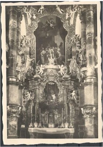 AK Wieskirche Altar s/w ca. 1930er (708-AK158) - Picture 1 of 2